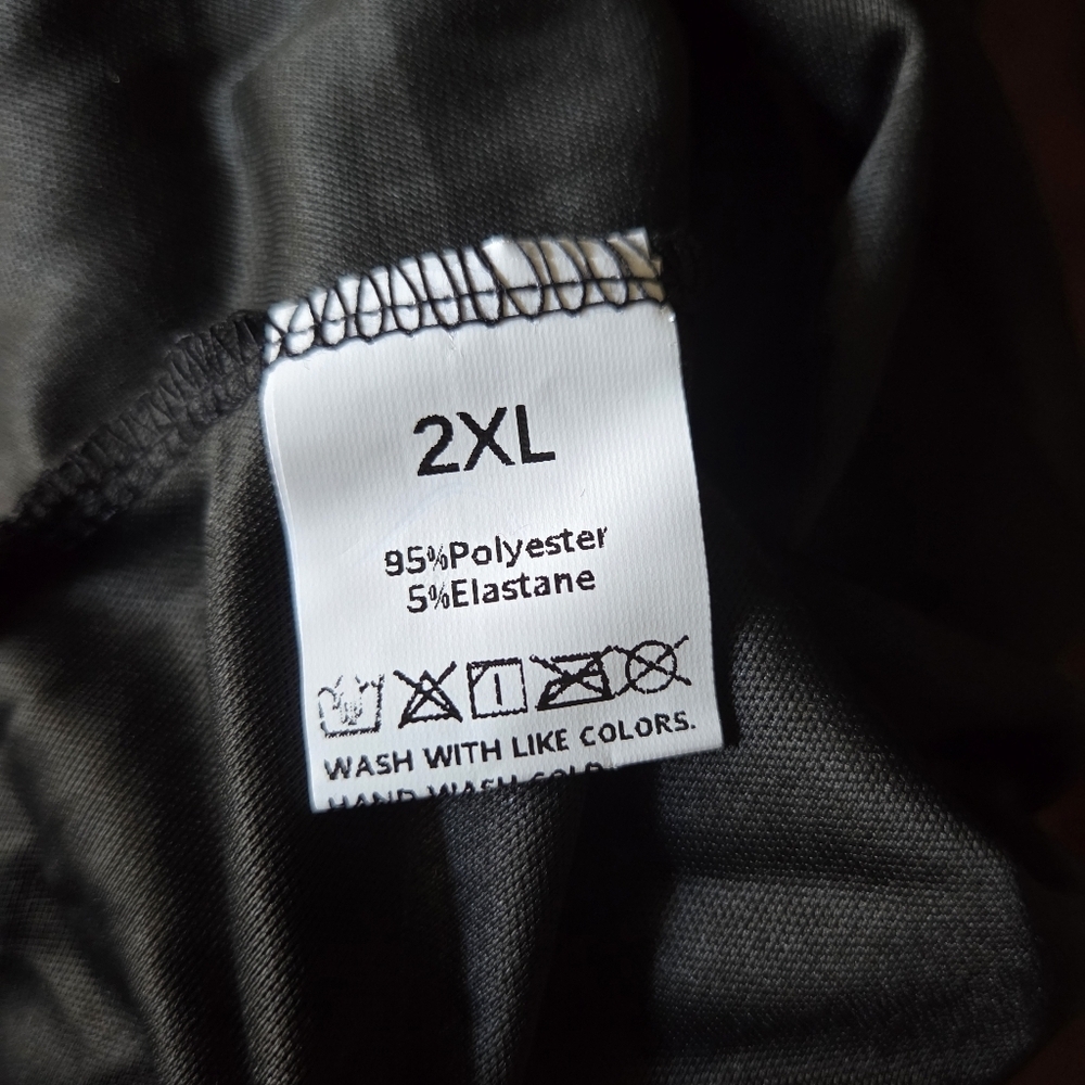 XL Elegant Black Party dress beaded shoulders flutter sleeves - Picture 8 of 9